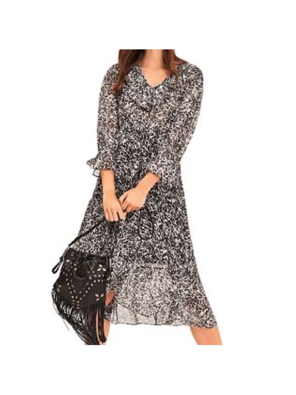 Ba&sh Erym Midi Ruffle Dress 4